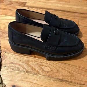 Coach Black Leather Loafers